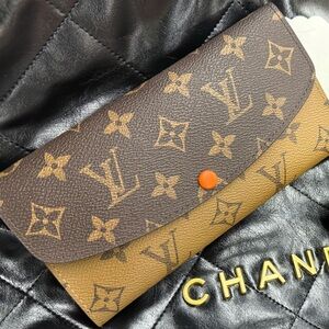 Louis Vuitton Monogram Brown and Tan Wallet
